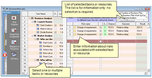 Project Risk Analysis: local risks