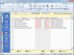 Assign risks to Primavera schedule