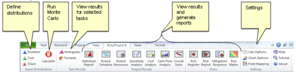 Project risk analysis and risk management with Microsoft Project