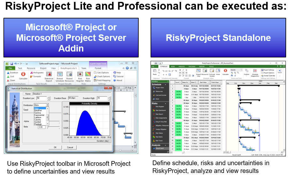 RiskyProject Project Risk Management Software Product Overview