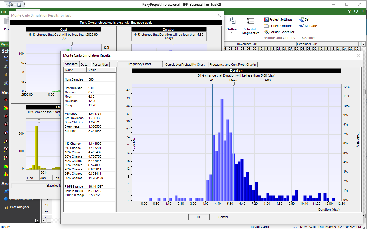 Task Simulation Result