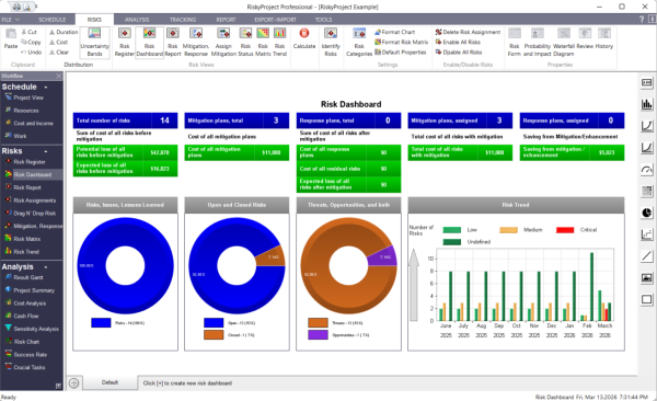 RiskyProject Professional: Project Risk Management and Analysis software