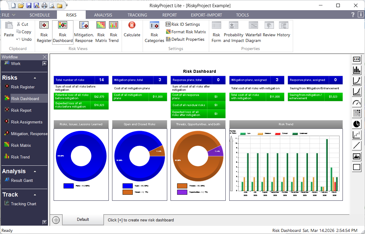 RiskyProject Lite: Risk Dashboard