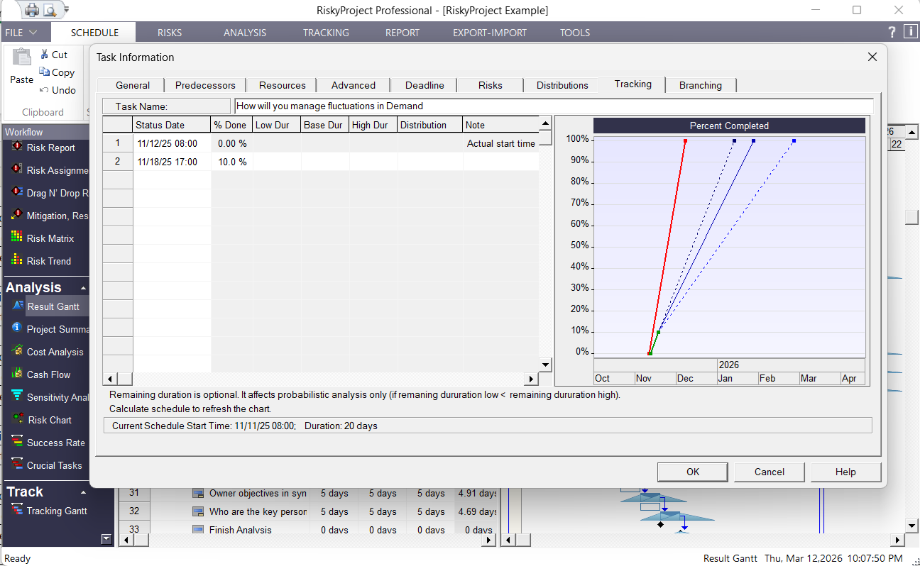 Workflow: Input Project Control Data
